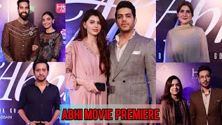 ABHI Movie Private Premiere  Goher Mumtaz  Feroze Khan  Kubra Khan  Faisal Qureshi [upl. by Han]