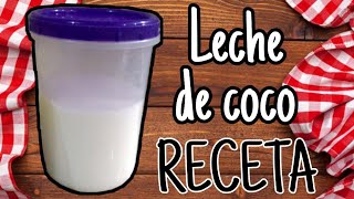 Cómo hacer leche con coco rallado [upl. by Joli]