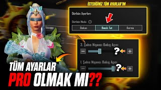 PUBG MOBİLE GENEL AYARLAR  PRO OLMAK İÇİN GEREKLİ AYARLAMALAR 🤩 TÜM AYARLARIM  BANZA PUBG [upl. by Lole]