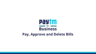 Paytm Payouts  How to Pay Approve and Delete your Bill Payments [upl. by Eelibuj]