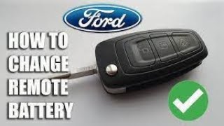 BEST and SAFE  How to change Ford keyless remote key battery  Focus Kuga Mondeo Explorer Ecosport [upl. by Oneladgam25]