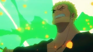 ZORO vs SHawk  Zoro Fights Mihawks Clone English Sub [upl. by Tayib]