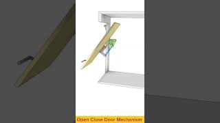 Open Close Door Mechanism solidworks machine machine [upl. by Talanian620]