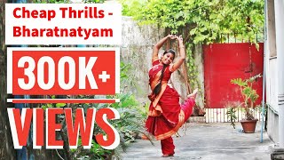 Cheap Thrills  Bharatnatyam  Dance Cover [upl. by Ayekam]