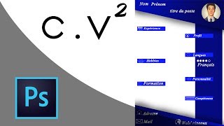 Photoshop  Faire un CV facile 2 [upl. by Johnsson]