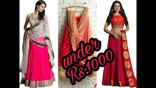 Designer Lehenga Under Rs1000 Only Watch Beautiful Lehanga Ideas [upl. by Enilreug]