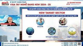 Livestream  Bí Quyết Chinh Phục Visa Tay Nghề Bang NSW 202425 Edunetwork Offcial [upl. by Yvaht]