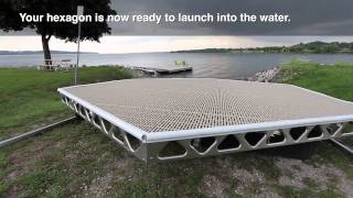 CanadaDocks™ Hexagon Floating Dock Kit [upl. by Yuhas]