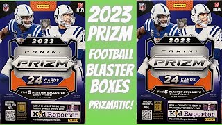 Prizmatic 🔥 2023 Prizm Football Blaster Boxes 🏈 Silver Prizm Rookie Cards amp Orange Disco Parallels [upl. by Allimac878]