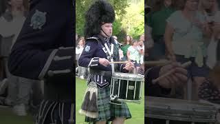 Ballater Pipe Band playing Kilworth Hills during Beating Retreat after 2023 Ballater Games shorts [upl. by Auod]