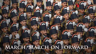 Eng sub March March on forward  Kadam Kadam Badhaye Ja Indian Military Song [upl. by Hgieliak795]