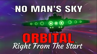 No Mans Sky Orbital Freighter Warp Drive Upgrades [upl. by Ynttirb]