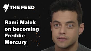 Rami Malek Becoming Freddie Mercury  SBS The Feed [upl. by Eterg]