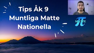 Tips Åk 9 Muntliga Matte Nationella [upl. by Uria]