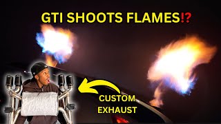 NEW UPGRADED GTI EXHAUST SHOOTS FLAMES [upl. by Selhorst266]