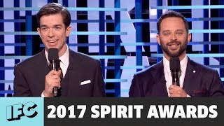 Nick Kroll amp John Mulaney Spirit Awards promo  Oh Hello  Feb 25 [upl. by Pelpel776]