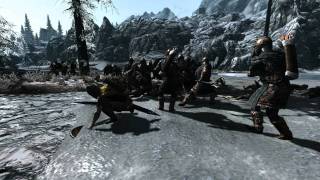 Whiterun Vs Windhelm Skyrim Npc War [upl. by Klotz931]