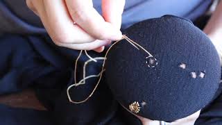 MrsWooYouTube  KINTSUGI FOR CLOTHING Modified Eyelet Stitch Tutorial [upl. by Yrnehnhoj584]