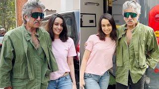 Shraddha Kapoor With Her Dad Shakti Kapoor At Mehboob Studio In Bandra  MS shorts [upl. by Ecal]