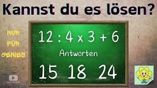 Mathe Test Part 2 Die ultimativen Denksportaufgaben Teste deinen IQ [upl. by Arracahs]