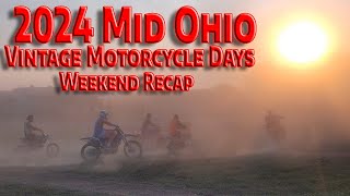 2024 AMA Vintage Motorcycle Days at Mid Ohio [upl. by Nalaf]