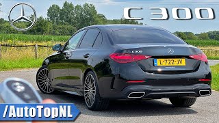 2022 MercedesBenz C Class C300  REVIEW on AUTOBAHN NO SPEED LIMIT by AutoTopNL [upl. by Ymot]