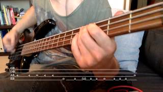 Guns N Roses  Dead Horse bass cover  TABS [upl. by Nolyat]