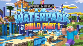 Minecraft making waterpark  part 1 [upl. by Harald]