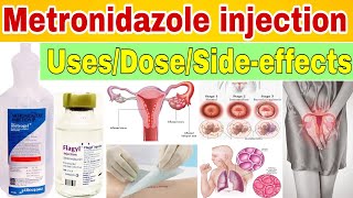 Metronidazole injection usesdosesideeffects  Metrogyl injection Metronidazole iv infusion Hindi [upl. by Delastre]