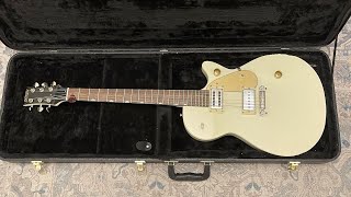 Gretsch G2210 Streamliner Junior Jet Club guitar unboxing amp demo [upl. by Gaston]