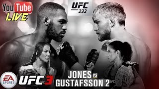 EA UFC 3 Jones Vs Gustafsson 2 UFC 232  Live Fr [upl. by Chadd]