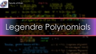 Legendres ODE II Deriving a formula for Legendre Polynomials [upl. by Aryl]