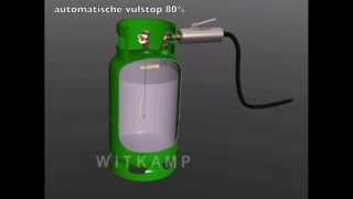 LPG cylinder filling lpg Gasflasche Tanken [upl. by Nylirahs107]