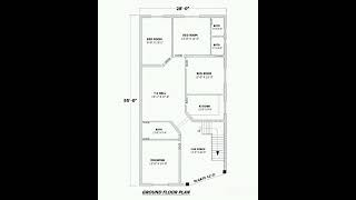 28 0quot x 55 0 quot  home 🏠 planhappyhomehouseplan [upl. by Ecnarwal386]