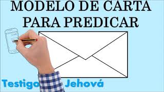 CARTA MODELO 4 jw para PREDICACION ejemplo predicación por carta TESTIGO DE JEHOVA [upl. by Sidnarb]