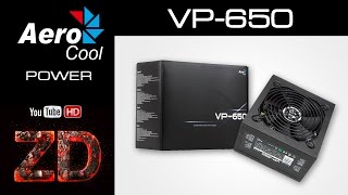 Распаковка блока питания Aerocool VP650 [upl. by Cindelyn]