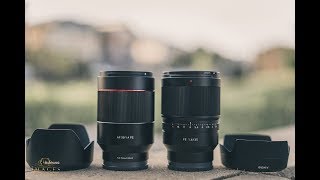 Samyang 35mm f14 AF vs Sony Zeiss 35mm f14 AF [upl. by Giorgia667]