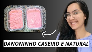 COMO FAZER DANONINHO CASEIRO E NATURAL com inhame  receita saudável [upl. by Ayatnohs]