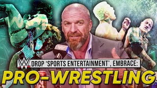 WWE “Moving Away” From Sports Entertainment  Reaction To AEW Airing CM Punk Jack Perry All In Brawl [upl. by Enilkcaj687]