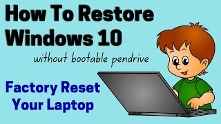 How to refresh  reset  restore windows10  Factory Reset Your Windows 10 PC or Laptop Shorts [upl. by Lita]