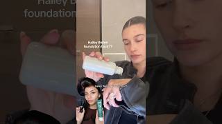 Trying Hailey Biebier’s foundation routine makeup howto [upl. by Inah]