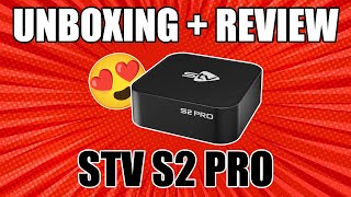 UNBOXING  REVIEW LANÇAMENTO STV S2 PRO MELHOR QUE BTV13 [upl. by Oicnaneb]