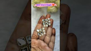 DIY Earrings 💖 Making at Home shorts diy [upl. by Bowerman493]