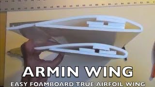 Easy Foamboard Wing Airfoil the Basic Version [upl. by Beal]