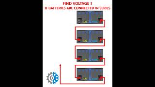 BATTERY CONNECTED IN SERIES Battery series electrical inverter solar electrician technical [upl. by Eemyaj]