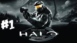 Halo Anniversary Walkthrough Part 1 HD  Lets Play Xbox 360 Gameplay amp Commentary [upl. by Kellby]