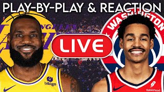 Los Angeles Lakers vs Washington Wizards LIVE PlayByPlay amp Reaction [upl. by Nunes712]