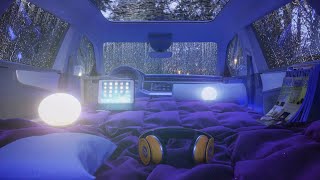 Its raining Ill sleep in the car  Car Camping [upl. by Boland668]