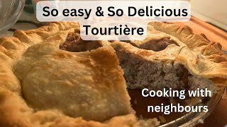 Easy to make Comfort Food Tourtière 🇨🇦 Meat Pie  vintage recipe [upl. by Jonis]