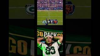 PACKERS FAN REACTION TO BLOCKED FIELD GOAL‼️packers bears reaction nfl jordanlove [upl. by Fransen]